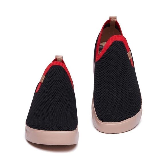 UIN Men\'s Shoes Slip On Knitted Comfort Sneaker(Fuerteventura- charcoal black) main image 5